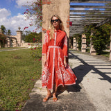 CHELSEA SHIRTDRESS | POPPY RED