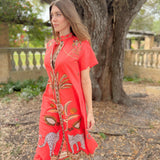 SYDNEY SHIRTDRESS | OASIS RED