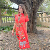 SYDNEY SHIRTDRESS | OASIS RED