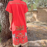 SYDNEY SHIRTDRESS | OASIS RED