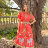 SYDNEY SHIRTDRESS | OASIS RED