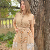 SYDNEY SHIRTDRESS | OASIS SAND