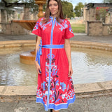 SYDNEY SHIRTDRESS | FLEUR RED