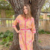 RHEA MIDI | BOTTLEBRUSH ORANGE