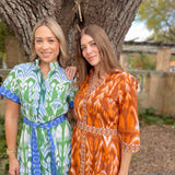 SYDNEY SHIRTDRESS | IKAT GREEN