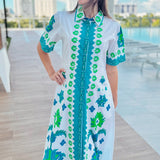 CHELSEA SHIRTDRESS | IZNIK WHITE