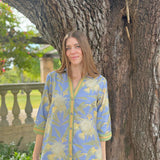 RHEA MIDI | BOTTLEBRUSH BLUE
