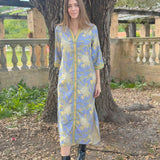 RHEA MIDI | BOTTLEBRUSH BLUE