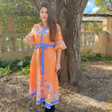 CAPE MIDI | FLEUR ORANGE