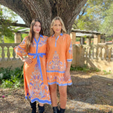 CAPE MIDI | FLEUR ORANGE