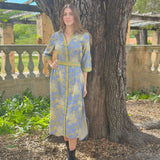 RHEA MIDI | BOTTLEBRUSH BLUE