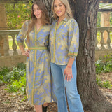 CAMILLE TOP | BOTTLEBRUSH BLUE