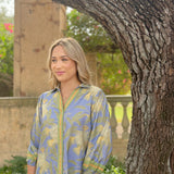 CAMILLE TOP | BOTTLEBRUSH BLUE