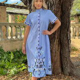 SYDNEY SHIRTDRESS | FLEUR BLUE