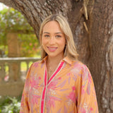 CAMILLE TOP | BOTTLEBRUSH ORANGE