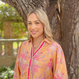 CAMILLE TOP | BOTTLEBRUSH ORANGE