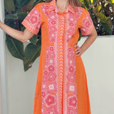 CHELSEA SHIRTDRESS | PEONY ORANGE