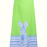 AIX SKIRT | ZEBRA LIME