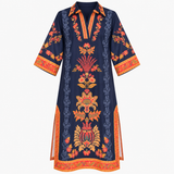 ASPEN MIDI | CHINTZ NAVY