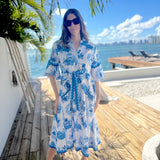 CAPE MIDI | PICNIC BLUE