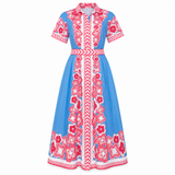 CHELSEA SHIRTDRESS | PEONY BLUE
