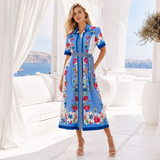 CHELSEA SHIRTDRESS | PASSIONFLOWER- FRENCH BLUE