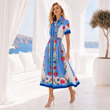 CHELSEA SHIRTDRESS | PASSIONFLOWER- FRENCH BLUE