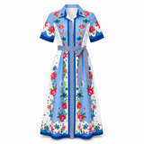 CHELSEA SHIRTDRESS | PASSIONFLOWER- FRENCH BLUE