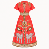 SYDNEY SHIRTDRESS | OASIS RED