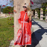 CHELSEA SHIRTDRESS | POPPY RED