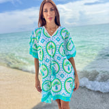 TAHITI  MINI | MONKEY CHINOISERIE AQUA