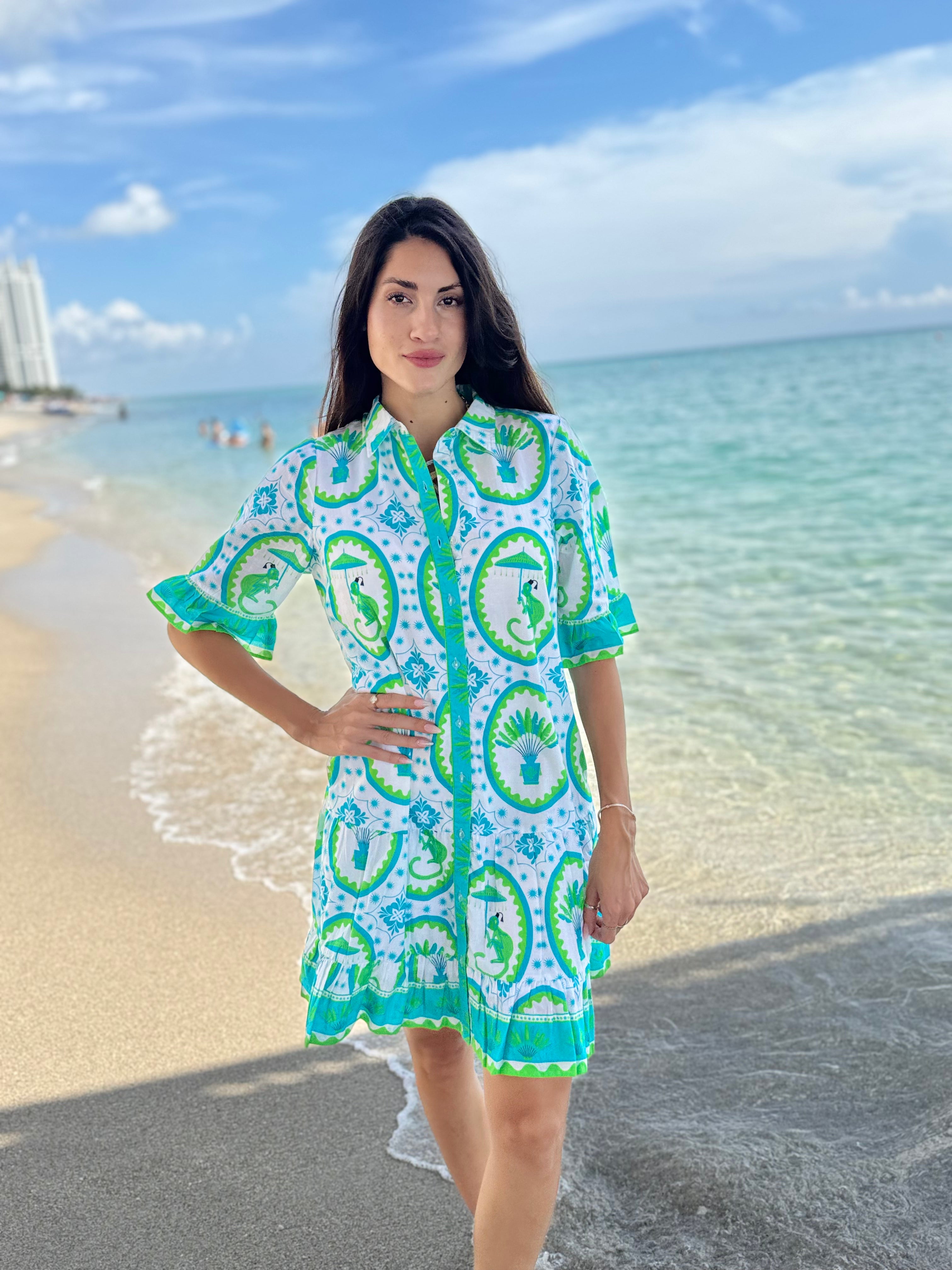 chinoiserie mini dress LISBON MINI