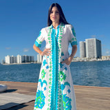 CHELSEA SHIRTDRESS | IZNIK WHITE