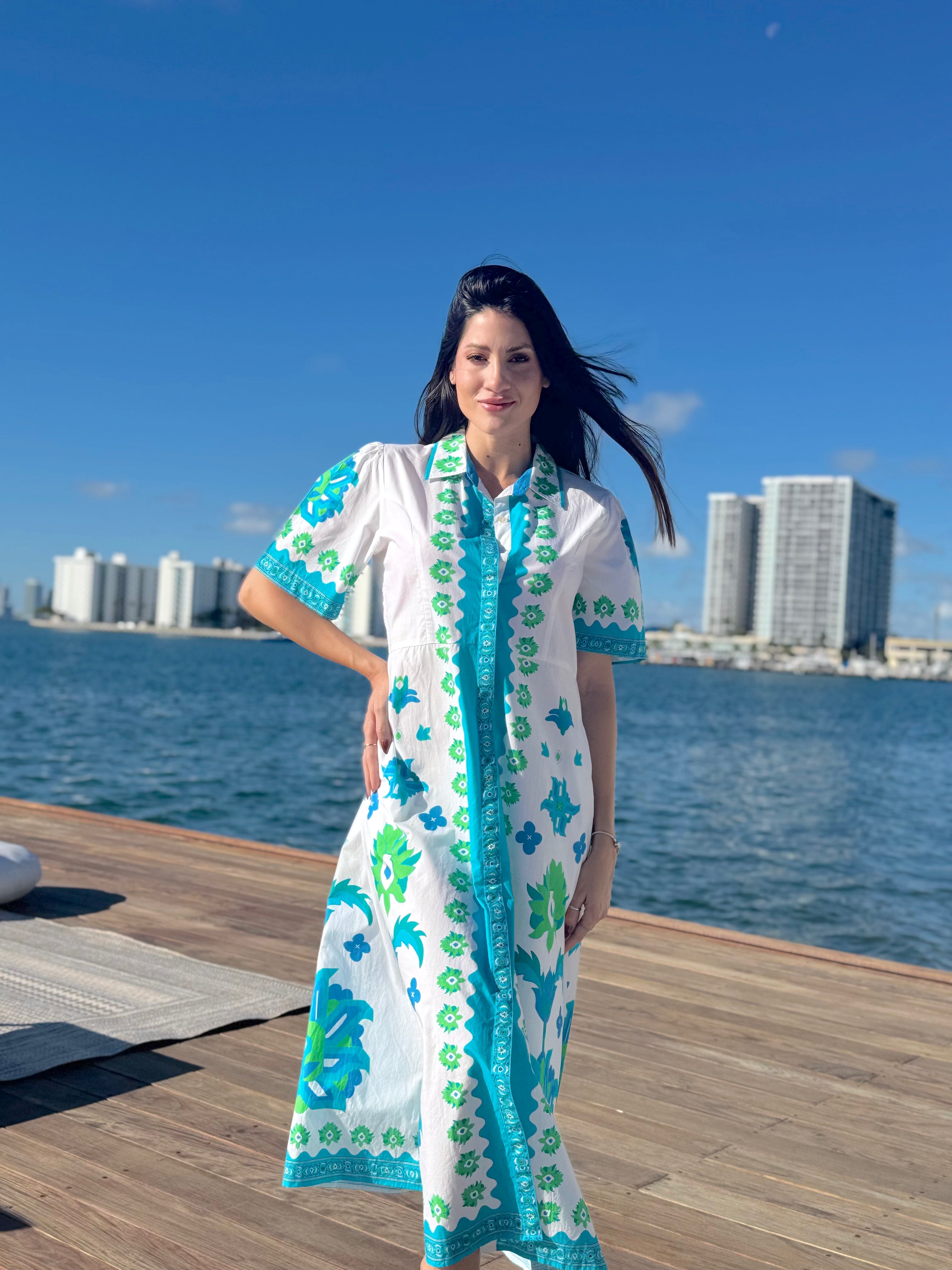 CHELSEA SHIRTDRESS | IZNIK WHITE – IslaPayal CHELSEA SHIRTDRESS | IZNIK WHITE – IslaPayal