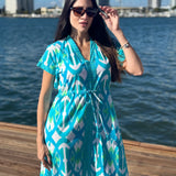 ISLA MAXI | IKAT TURQUOISE