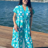 ISLA MAXI | IKAT TURQUOISE