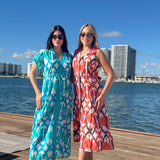 ISLA MAXI | IKAT TURQUOISE