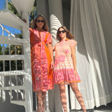 CHELSEA SHIRTDRESS | PEONY ORANGE