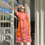CHELSEA SHIRTDRESS | PEONY ORANGE