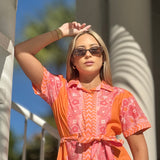CHELSEA SHIRTDRESS | PEONY ORANGE