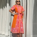 CHELSEA SHIRTDRESS | PEONY ORANGE