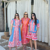 CHELSEA SHIRTDRESS | PEONY BLUE