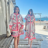 SYDNEY SHIRTDRESS | WILDFLOWER IVORY