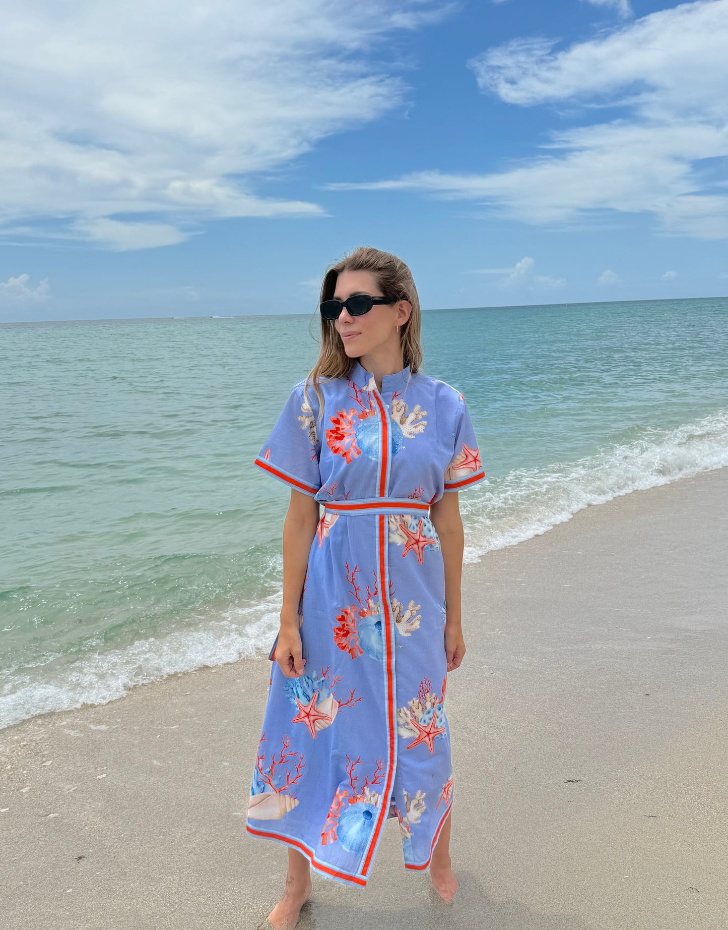 SYDNEY SHIRTDRESS | SEASHELLS PERI