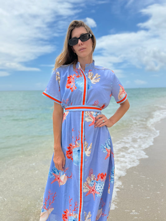 SYDNEY SHIRTDRESS | SEASHELLS PERI