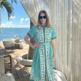 SYDNEY SHIRTDRESS | CARNATION TEAL