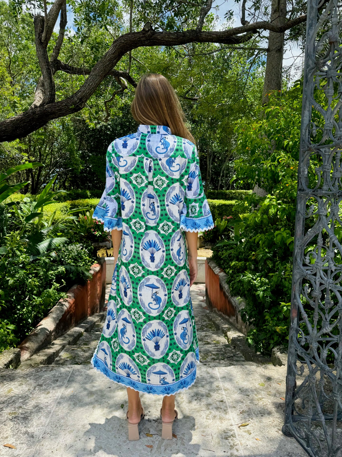 COMO MIDI | MONKEY CHINOISERIE JADE