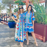 CHELSEA SHIRTDRESS | PASSIONFLOWER- FRENCH BLUE