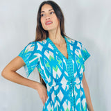 ISLA MAXI | IKAT TURQUOISE