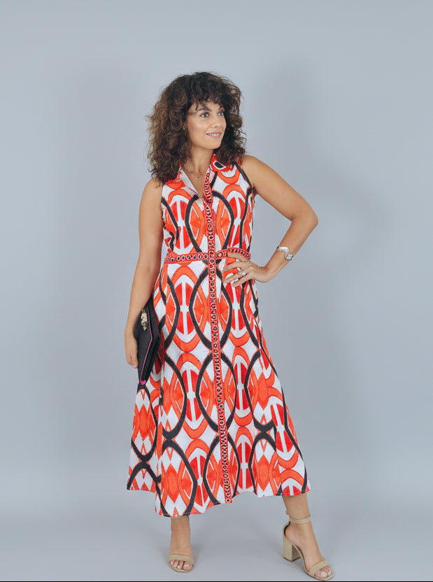red windsor dress WINDSOR MIDI